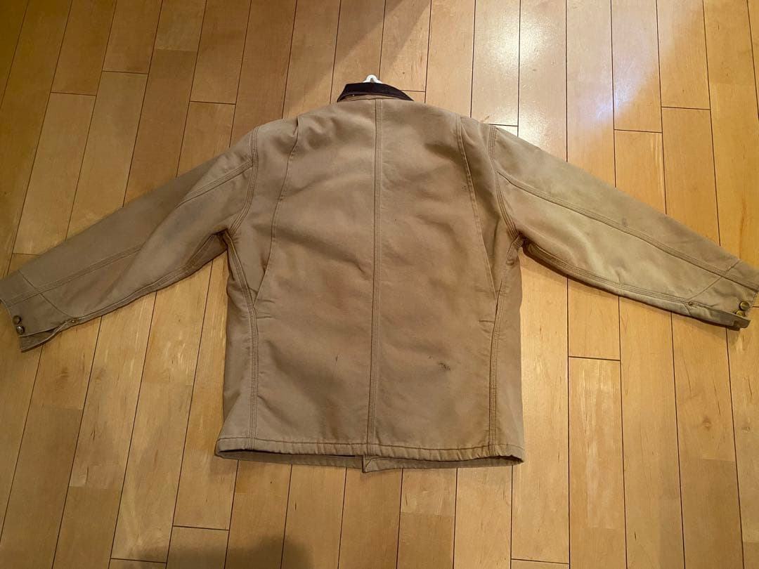 Carhartt ベージュ カバーオール　ミシガンチョアコート　USA製　90s