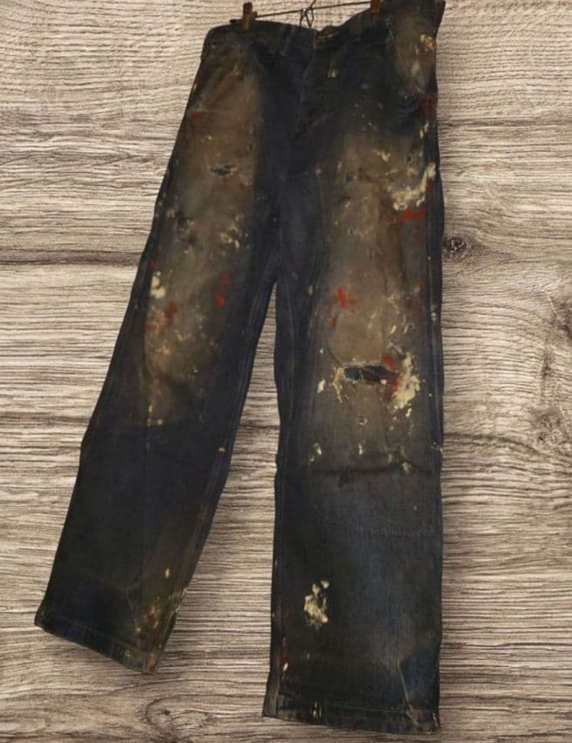 ANACHRONORM ペンキ加工 32 ビンテージ ペインターパンツ