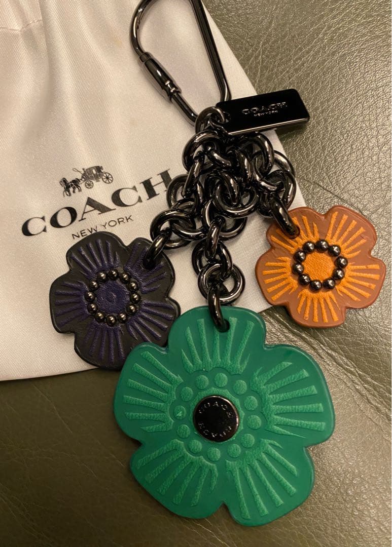 COACH レザー バッグチャーム キーホルダー レザー