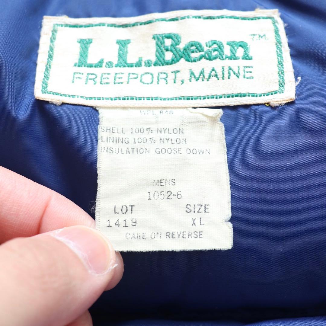 レア個体 USA製 80s L.L. Bean エルエルビーン ダウンベストXL