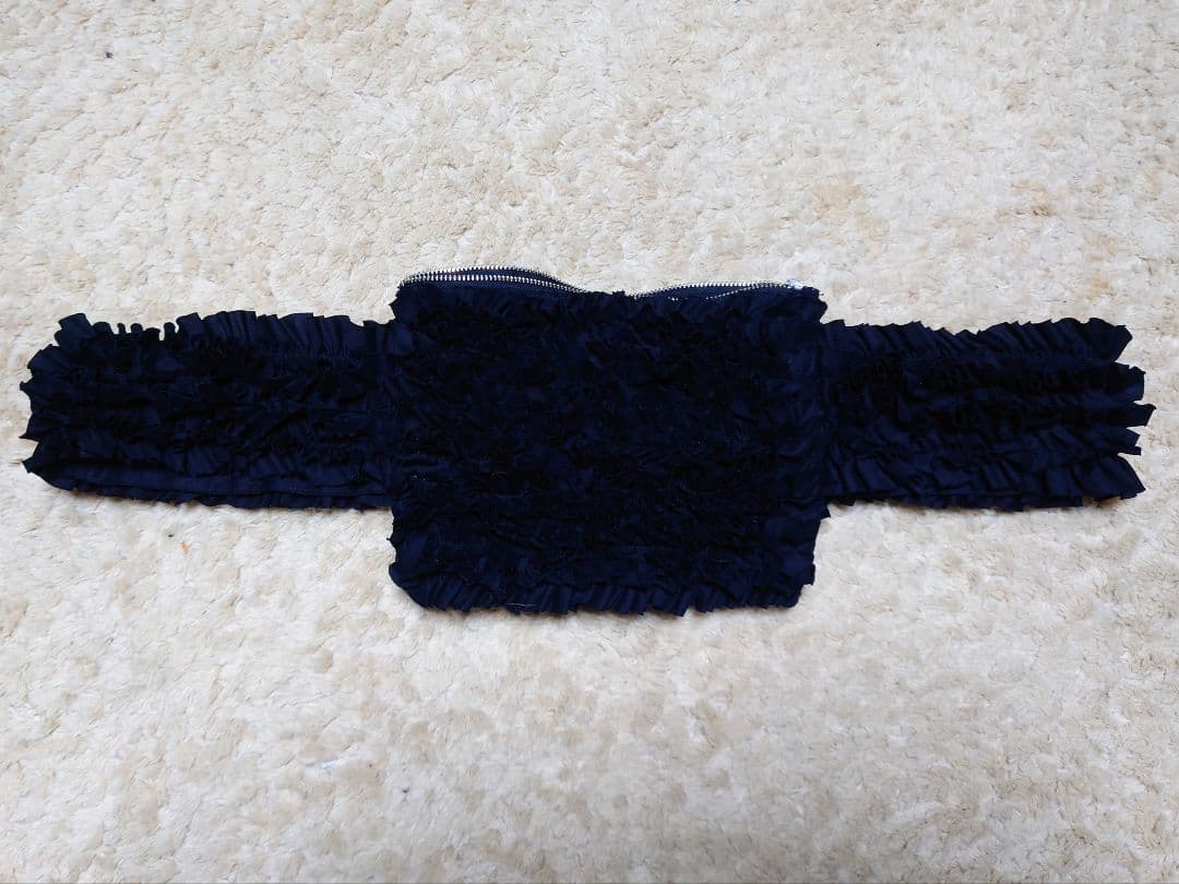 R&D.M.Co- FRILL BODY BAG フリルボディバック ブラック