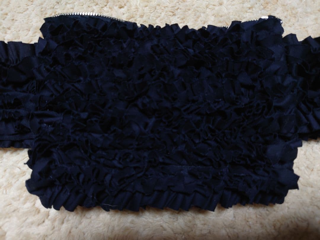 R&D.M.Co- FRILL BODY BAG フリルボディバック ブラック