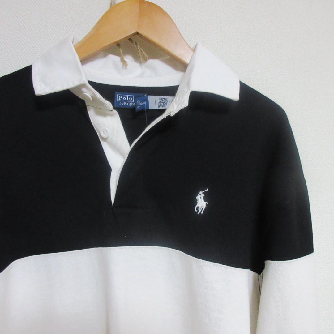 Polo Ralph Lauren 長袖ポロシャツ ブラック/ホワイト　未使用品