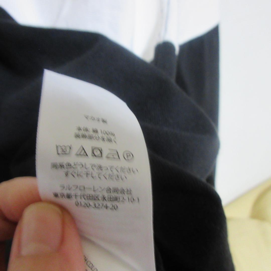 Polo Ralph Lauren 長袖ポロシャツ ブラック/ホワイト　未使用品