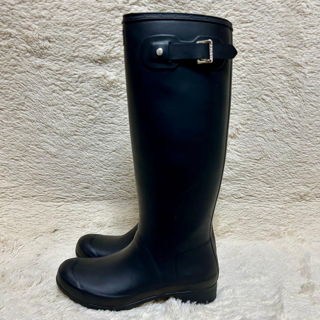 【新品・未使用】HUNTER ハンターレインブーツロングUK6 25cm 黒