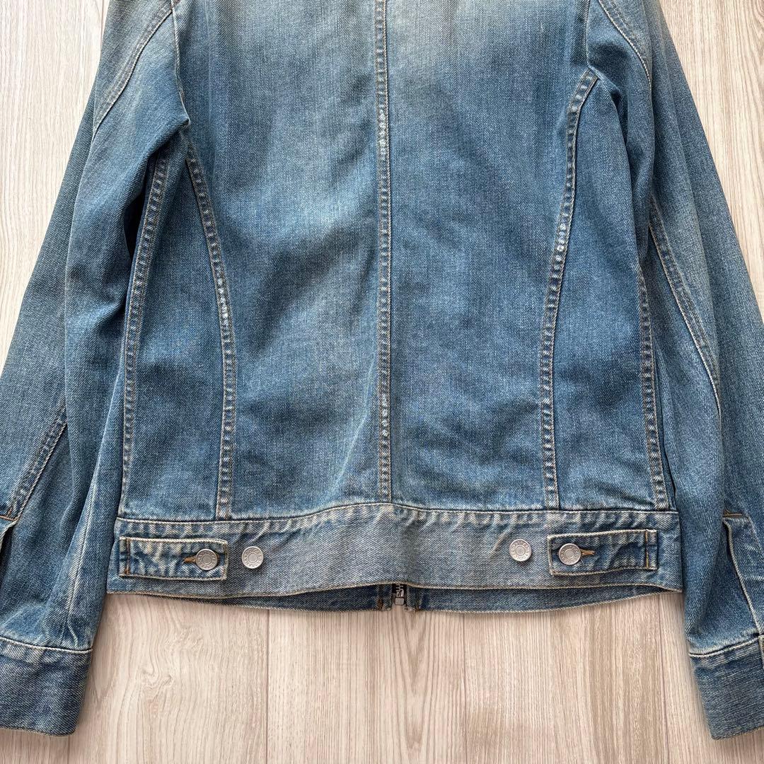 【希少】DOLCE&GABBANA デニムジャケット 44 S ロゴプレート付き