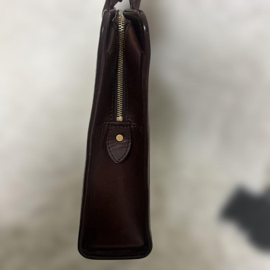 【美品】大峡製鞄　ビジネスバッグ　ブリーフケース　A4収納可能　ブラウン
