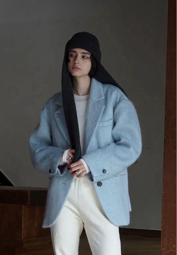 【CLANE】MIX SHAGGY OVER TAILORED JACKET/１