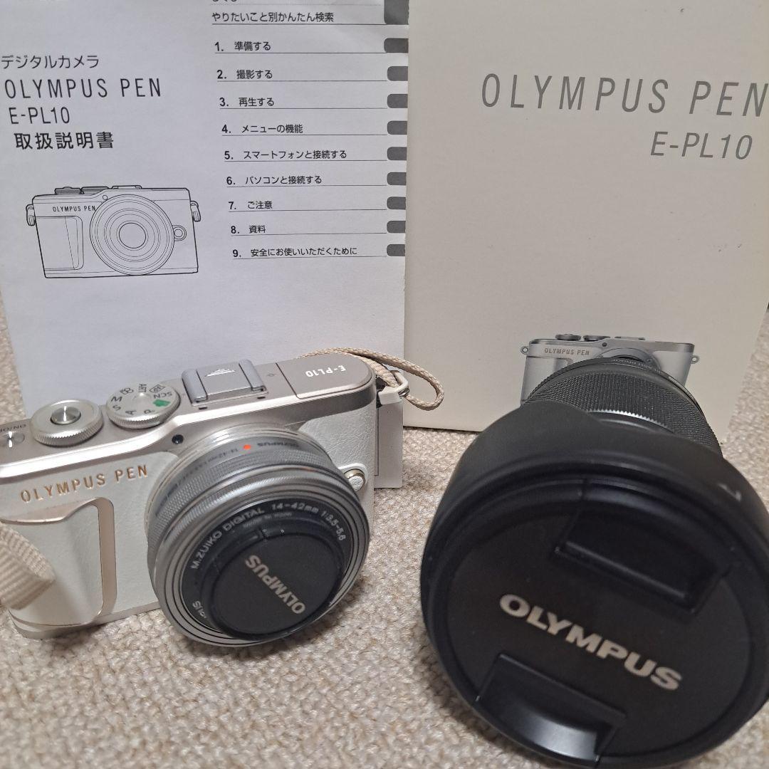 OLYMPUS PEN E-PL10 ダブルレンズズーム＋‪α 即使用可
