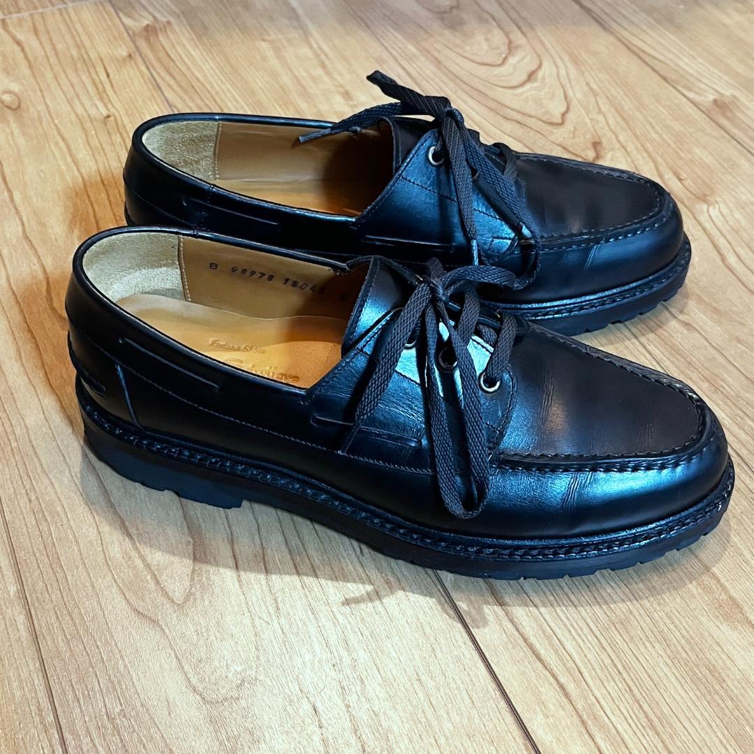 中古　24.5～25cm ジャランスリウァヤ デッキシューズ　98978 黒