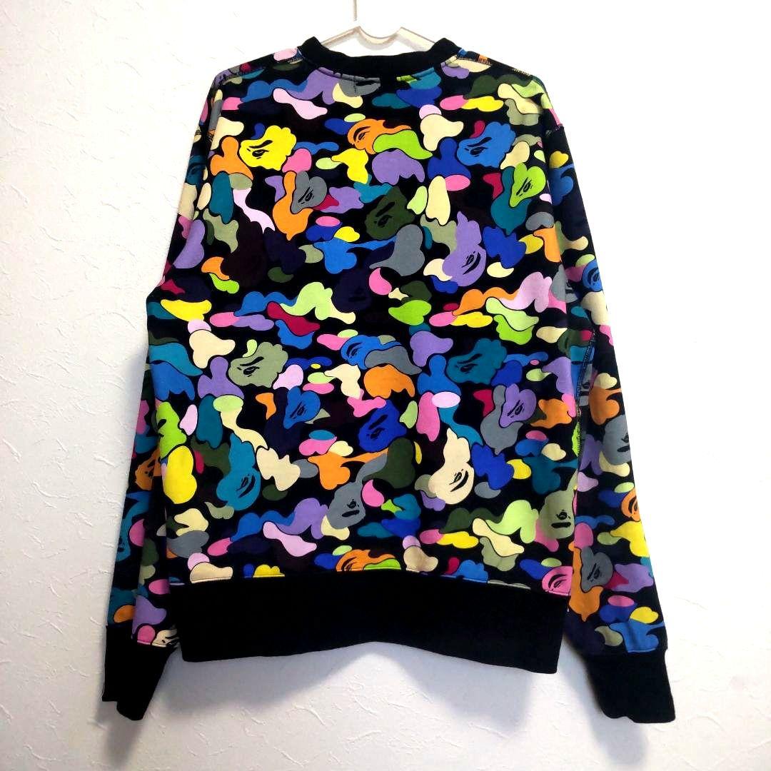 A BATHING APE■マルカモLサイズスウェットトレーナー長袖エイプ