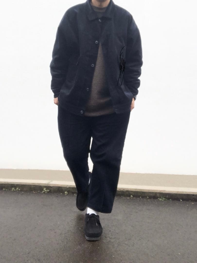 カ*ル様 今期muji無印良品 カポック混コーデュロイセットアップ カバーオール