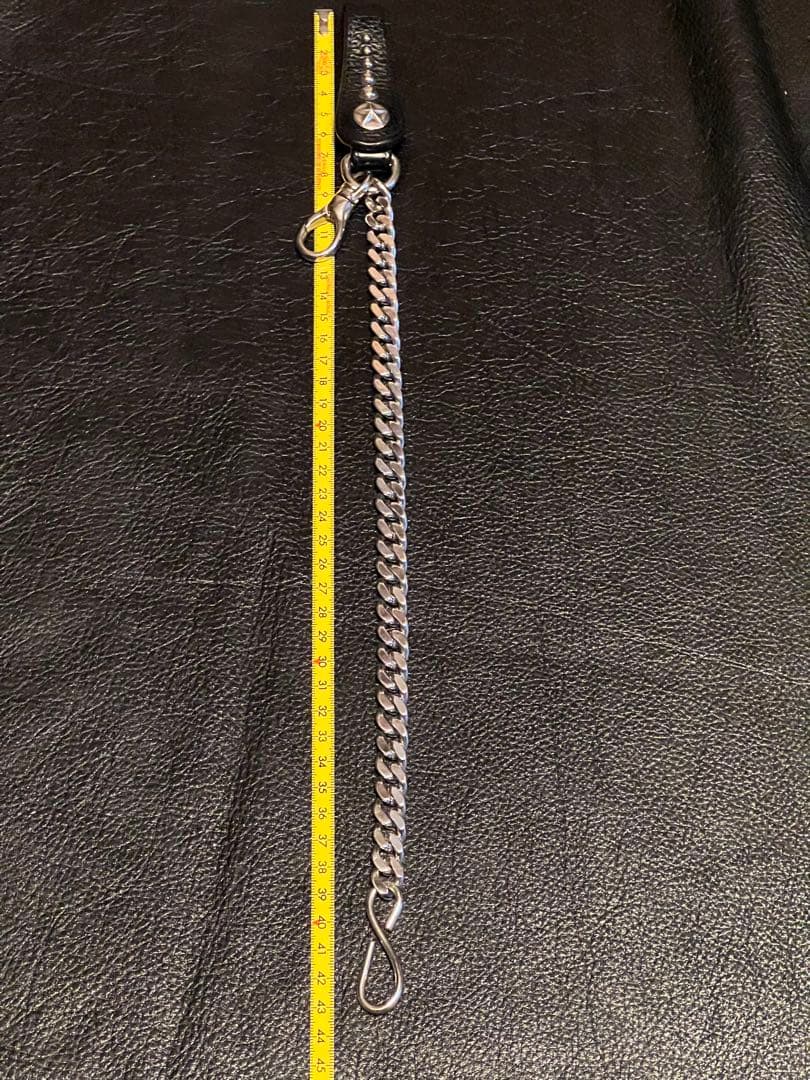 CALEE レザーキーホルダーカスタムウォレットチェーン シルバー925