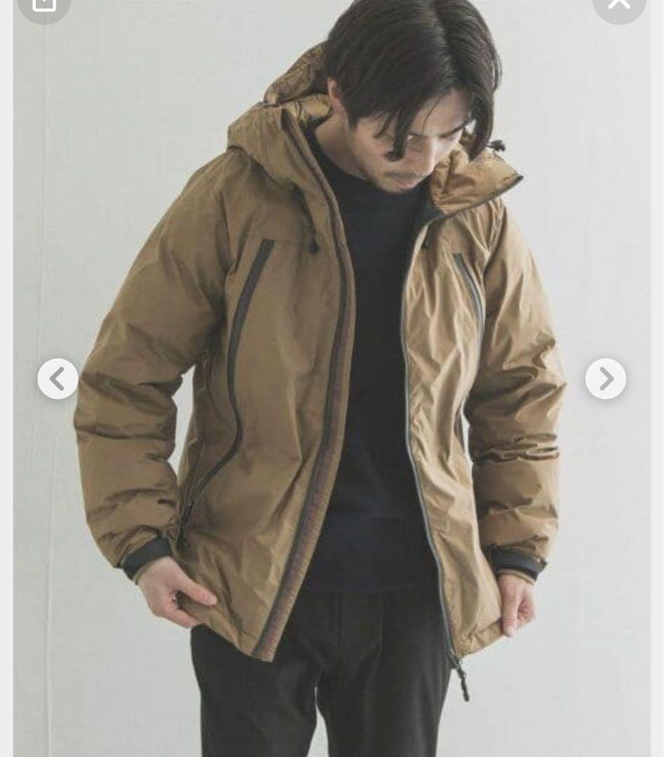 NANGA ブラウン ダウンジャケット フード付き