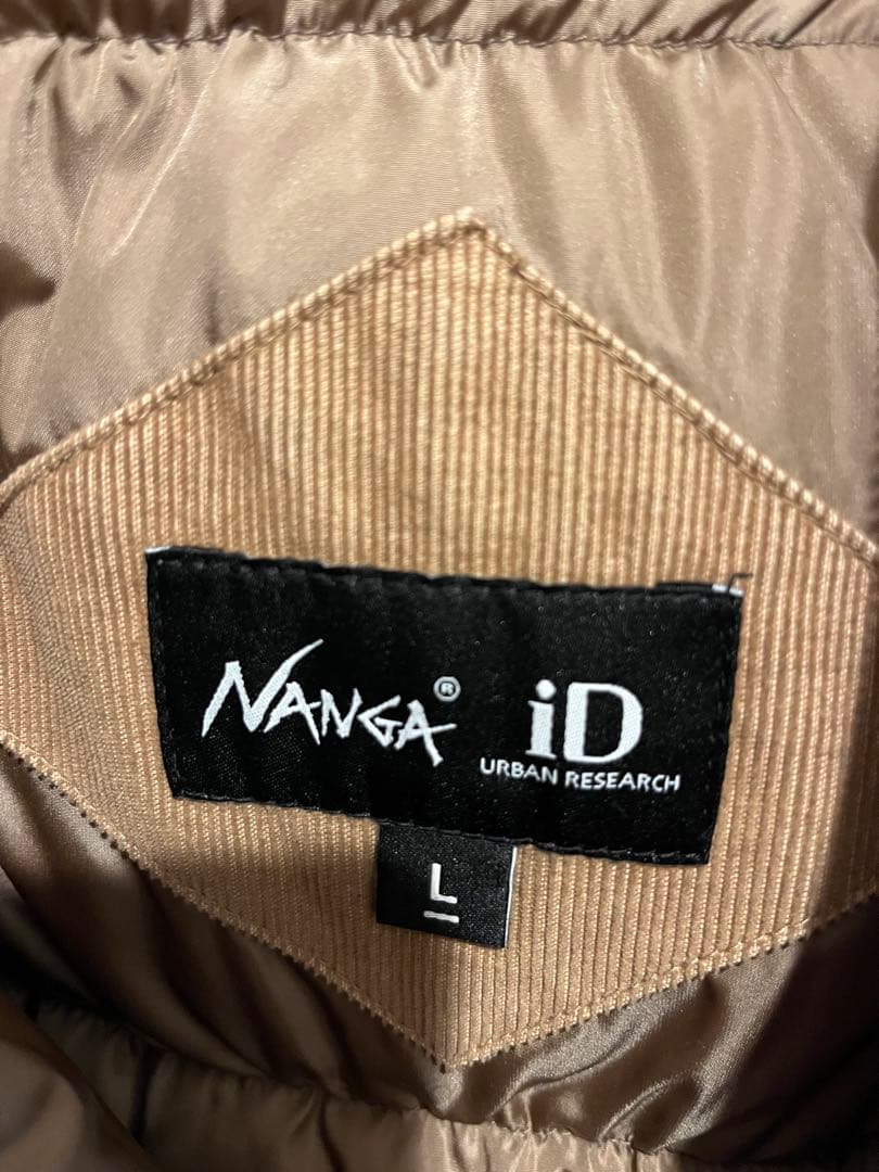 NANGA ブラウン ダウンジャケット フード付き