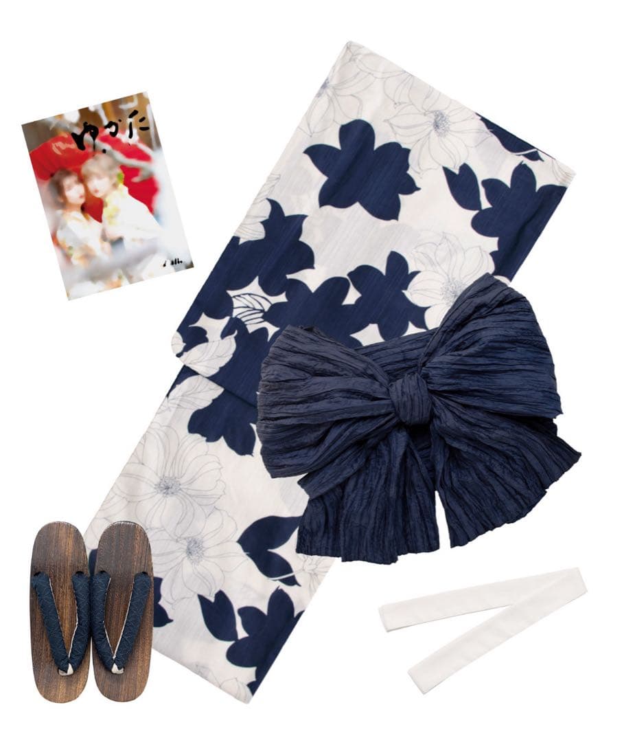 【Dita】1人で着られる浴衣4点セット