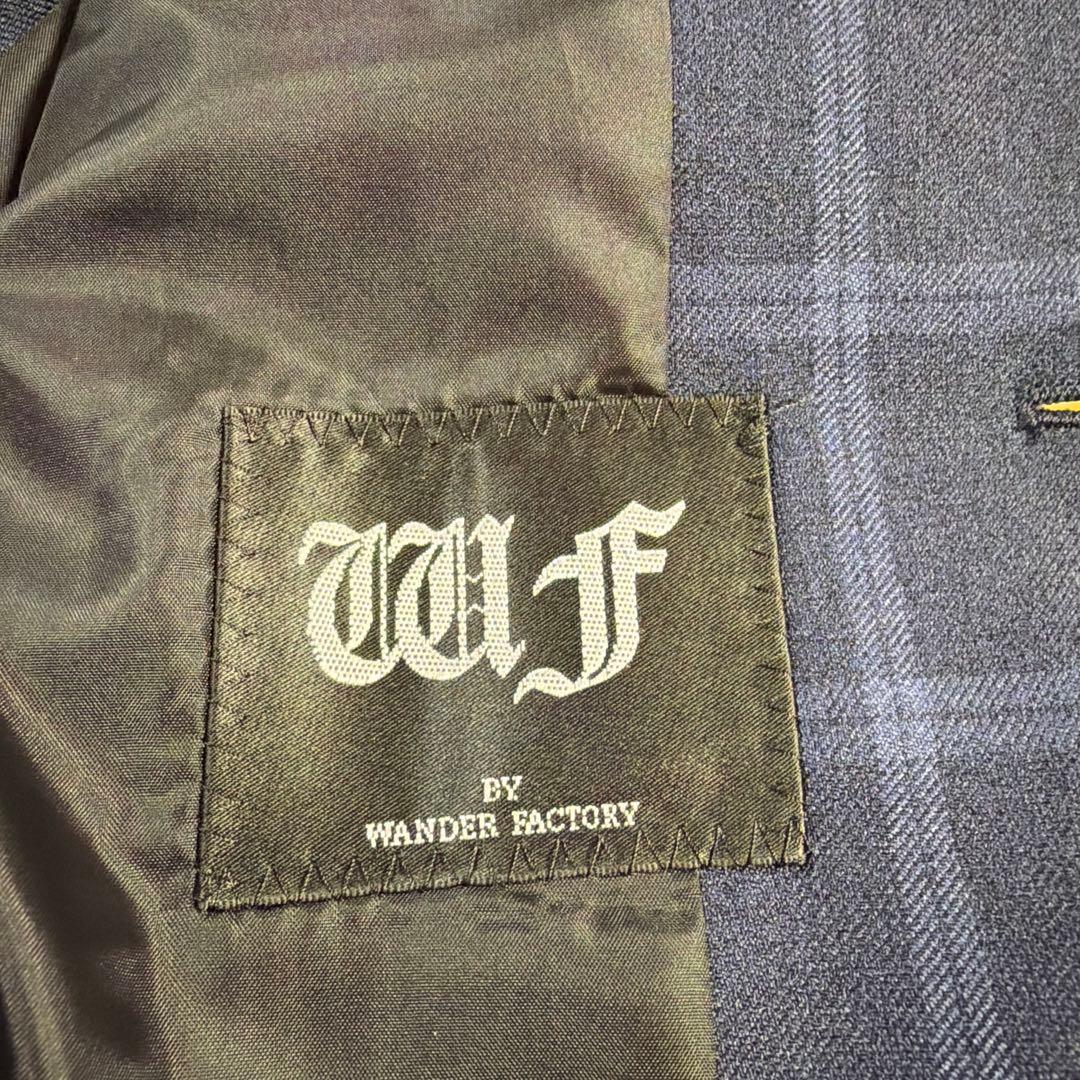 超美品★ワンダーファクトリー★3ピースフォーマル　スーツ★130cm紺チェック柄