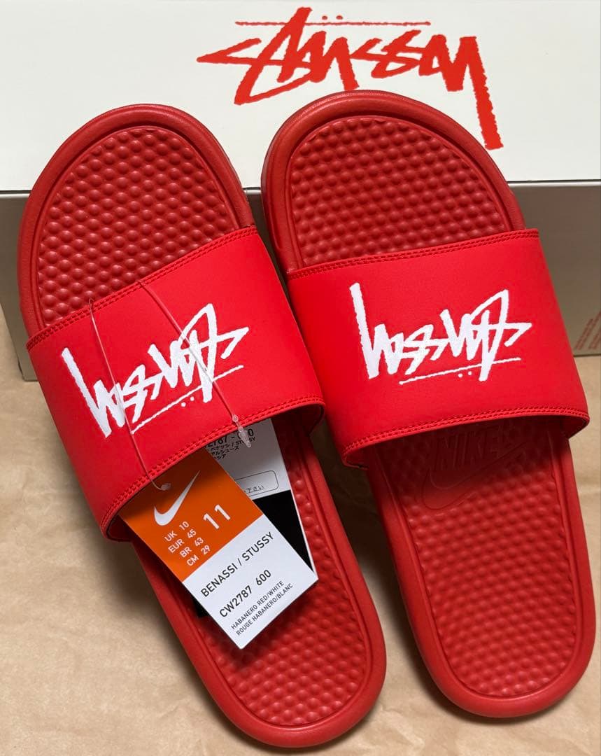 新品 STUSSY NIKE BENASSI SLIDE ナイキ ベナッシ