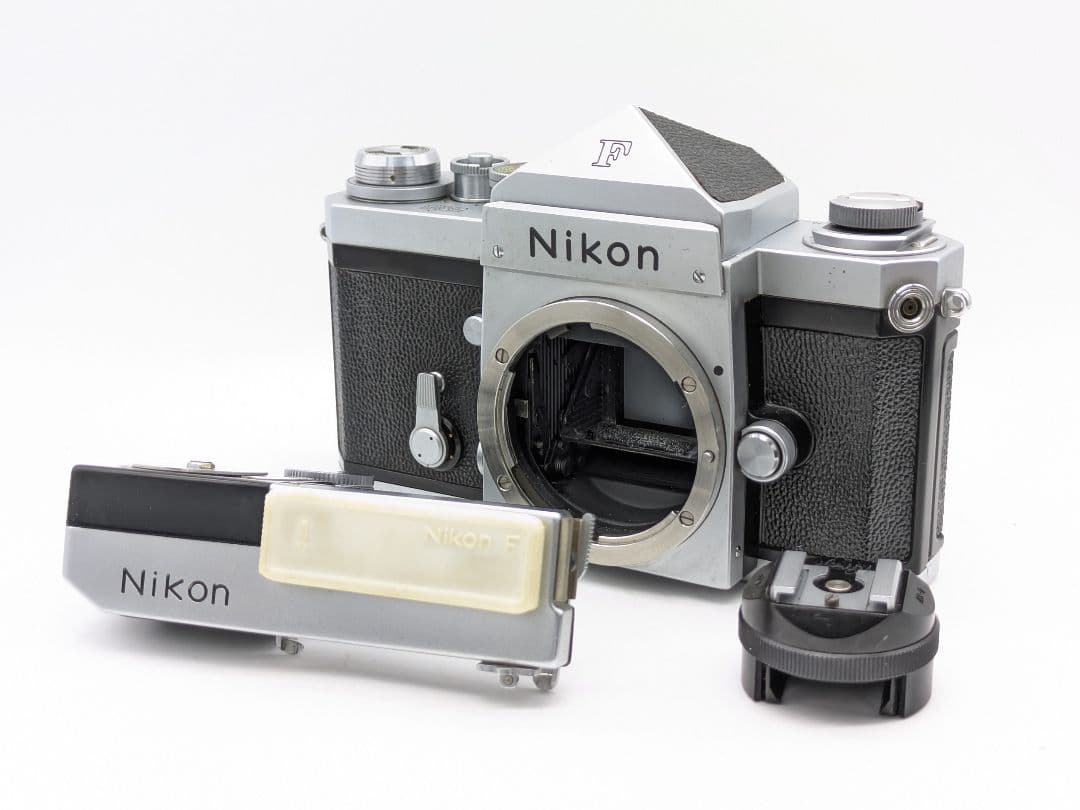 完動品！NIKON F アイレベル 初期型 富士山ロゴ 露出計付き！