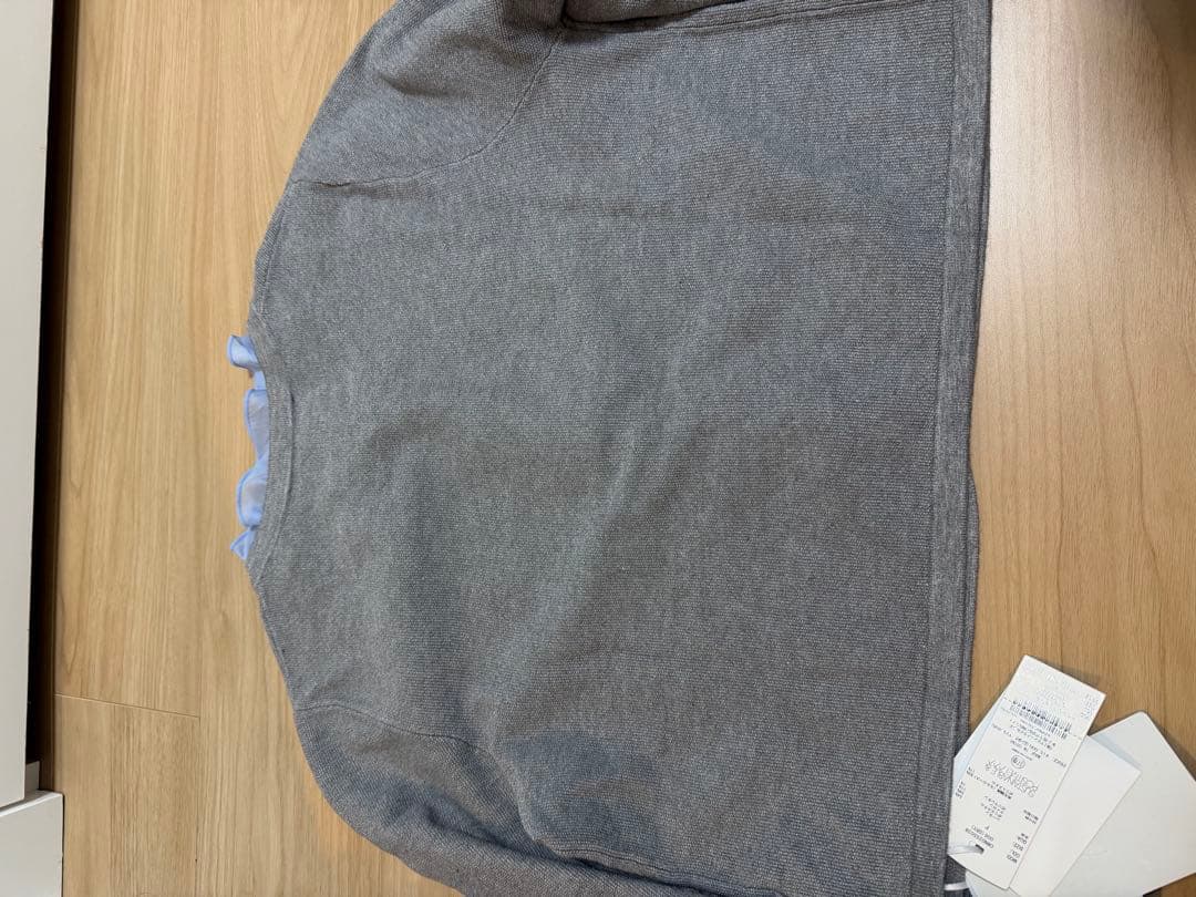 【新品未使用】CELFORD フリルデタッチャブルカーディガン