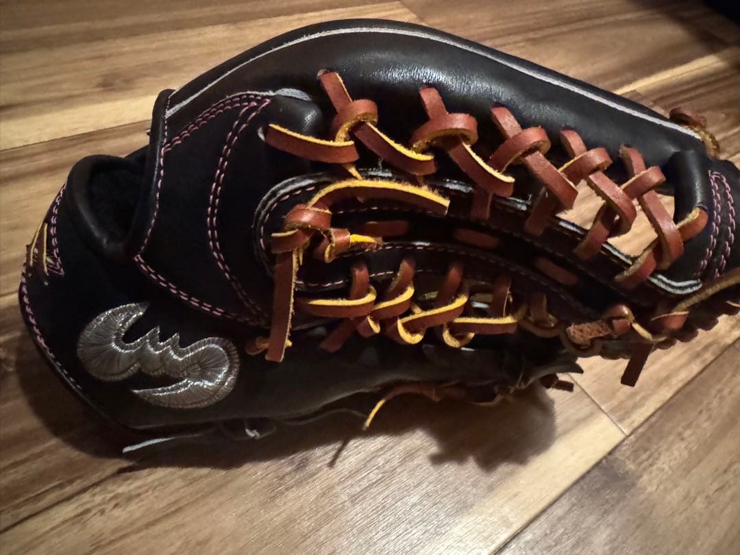 【ほぼ未使用】ジームス 一般軟式 外野用グラブ SV529GBN 三方親シリーズ