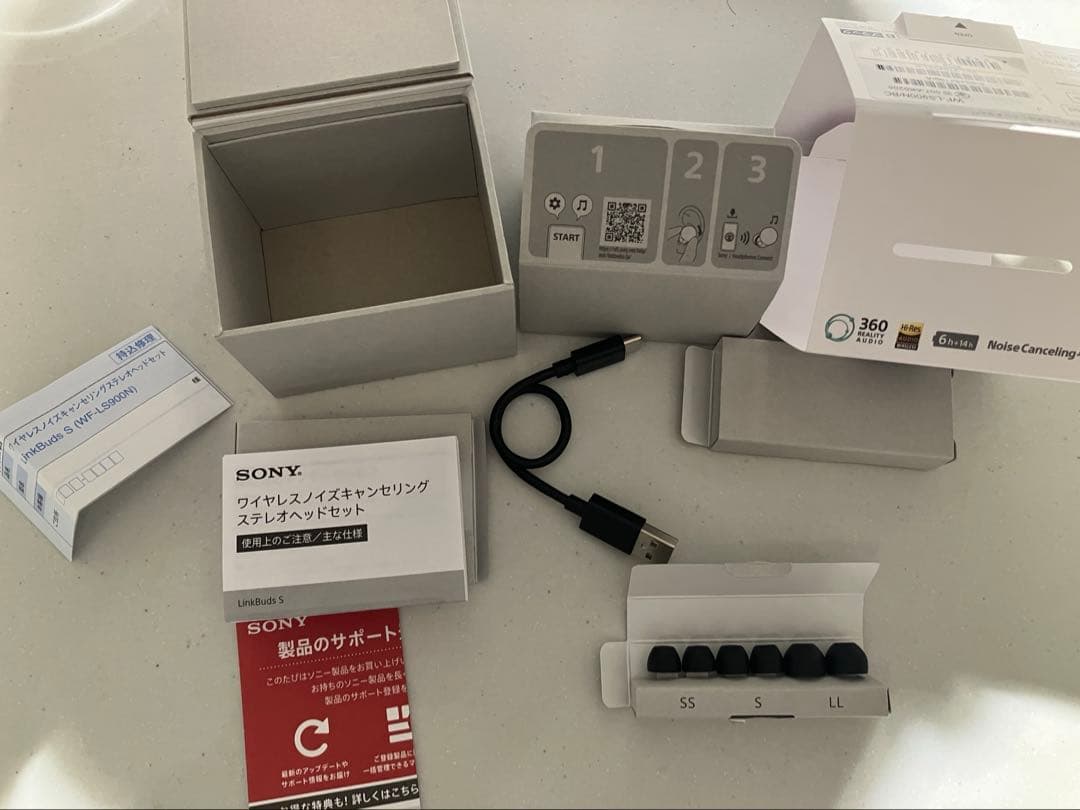 ソニー ワイヤレスイヤホン LinkBuds S WF-LS900N 付属品完備