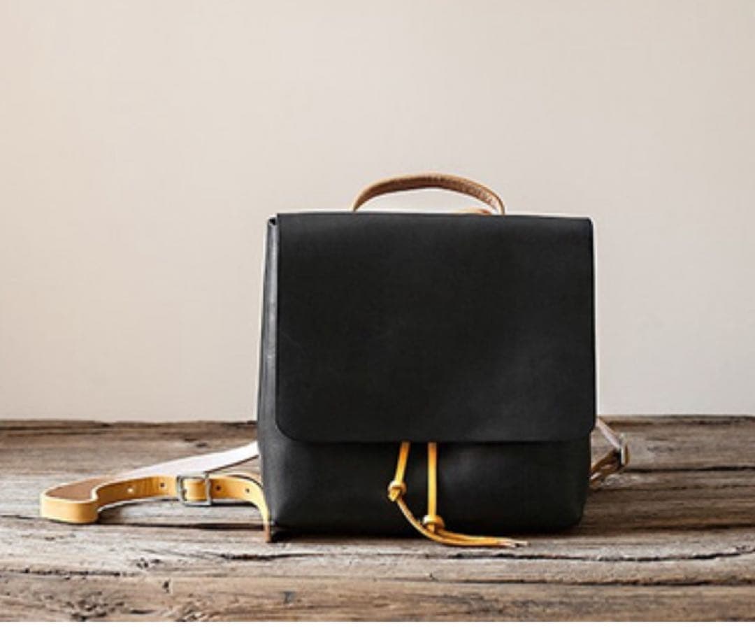 ＊TANGENT LINEAR 牛革手作りリュックサックレザーバックパック＊