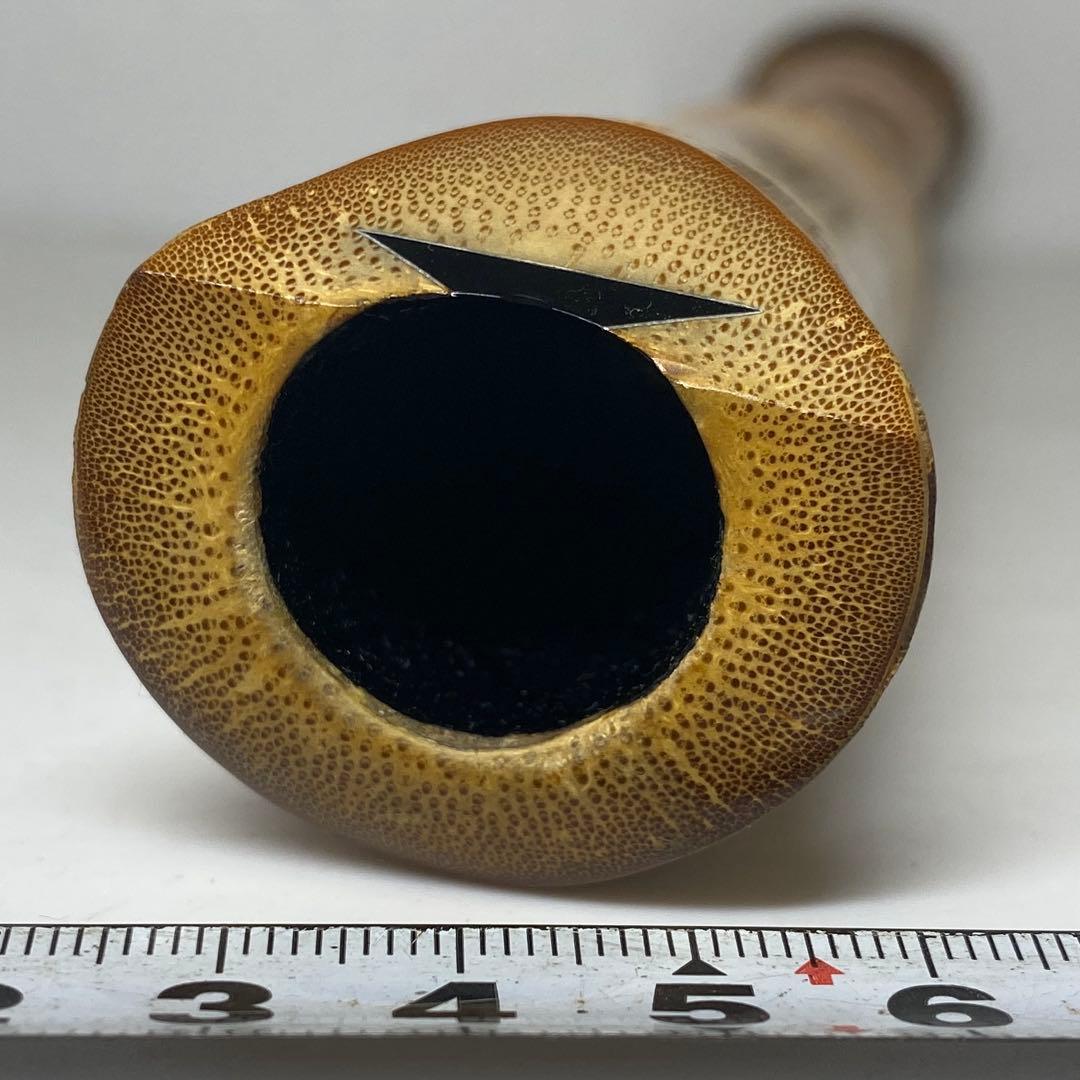 竹風在銘　銀三線尺八　約45cm 東N7-1025①
