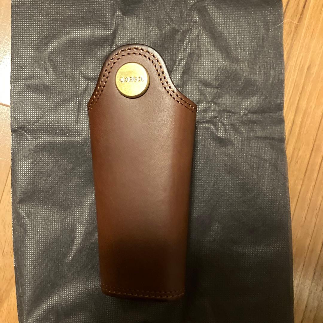 CORBO. レザー キーケース ブラウン 箱付き