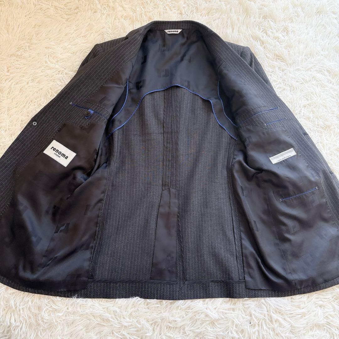 美品　レノマ スリーピース 3ピース セットアップ スーツ 2B ストライプ