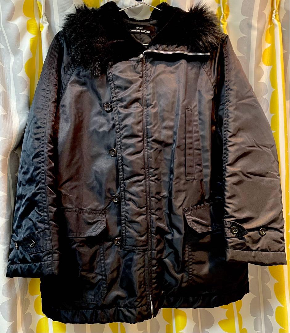 ビンテージCOMME des GARÇONS tricot ブラックモッズコート