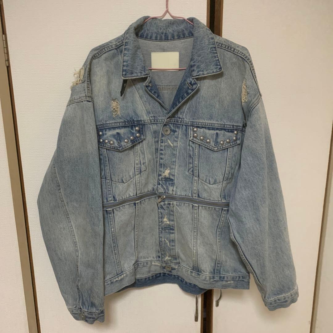 KODA KUMI × GYDA オフショルダー デニムジャケット