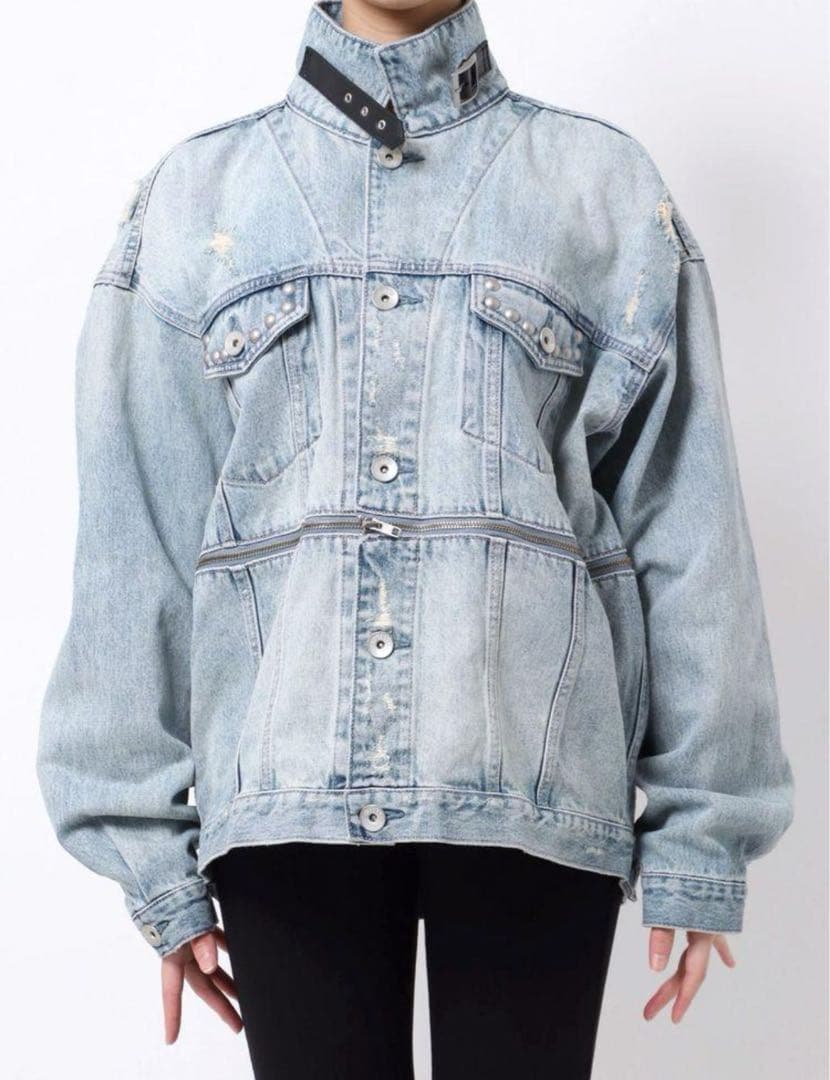 KODA KUMI × GYDA オフショルダー デニムジャケット