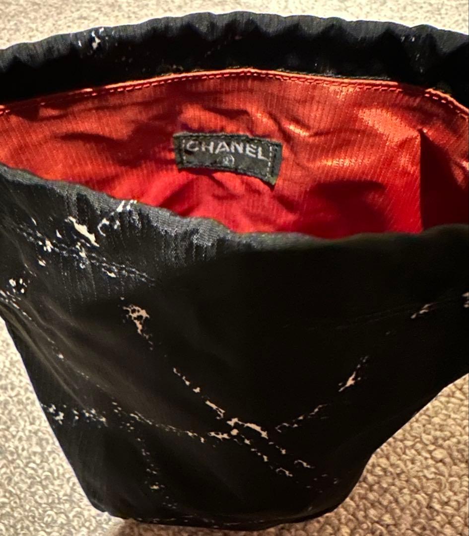 CHANEL 黒 ナイロン トラベルライン　バッグ&ポーチ