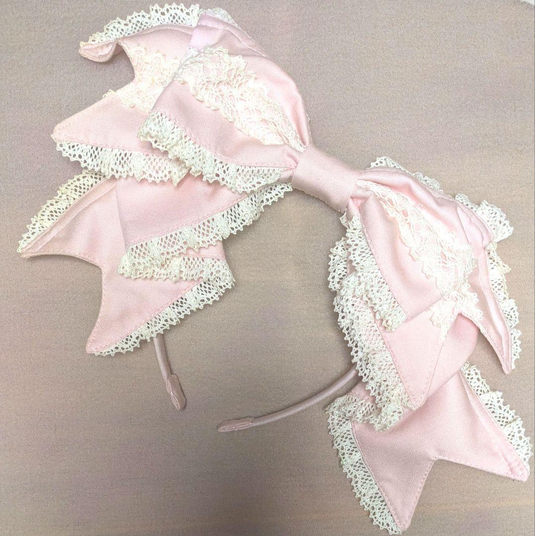 旧タグ　ボリュームリボンカチューシャ　懐古　ベイビーザスターズシャインブライト