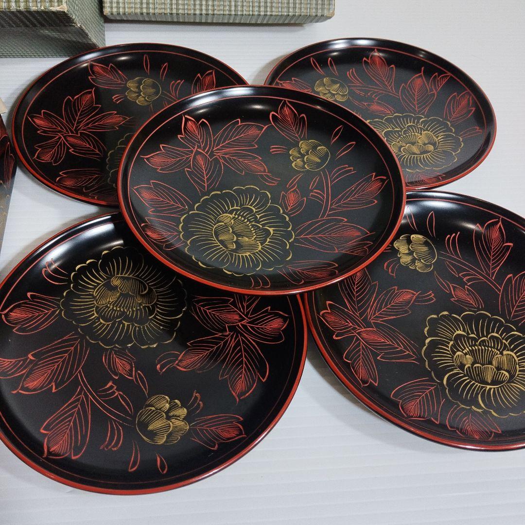 本堅地輪島塗【二段重箱と菓子置き】未使用品 MADE IN JAPAN