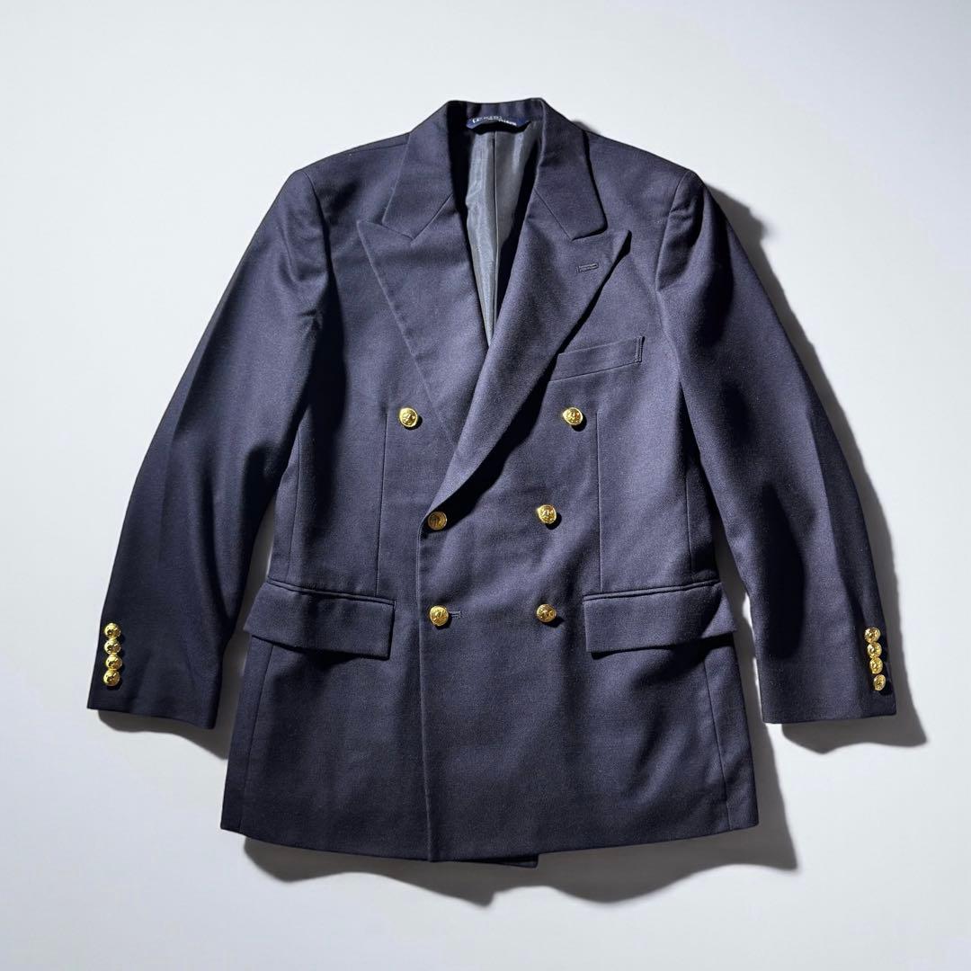 polo by ralph lauren 紺ブレ 金ボタン ダブル ジャケット