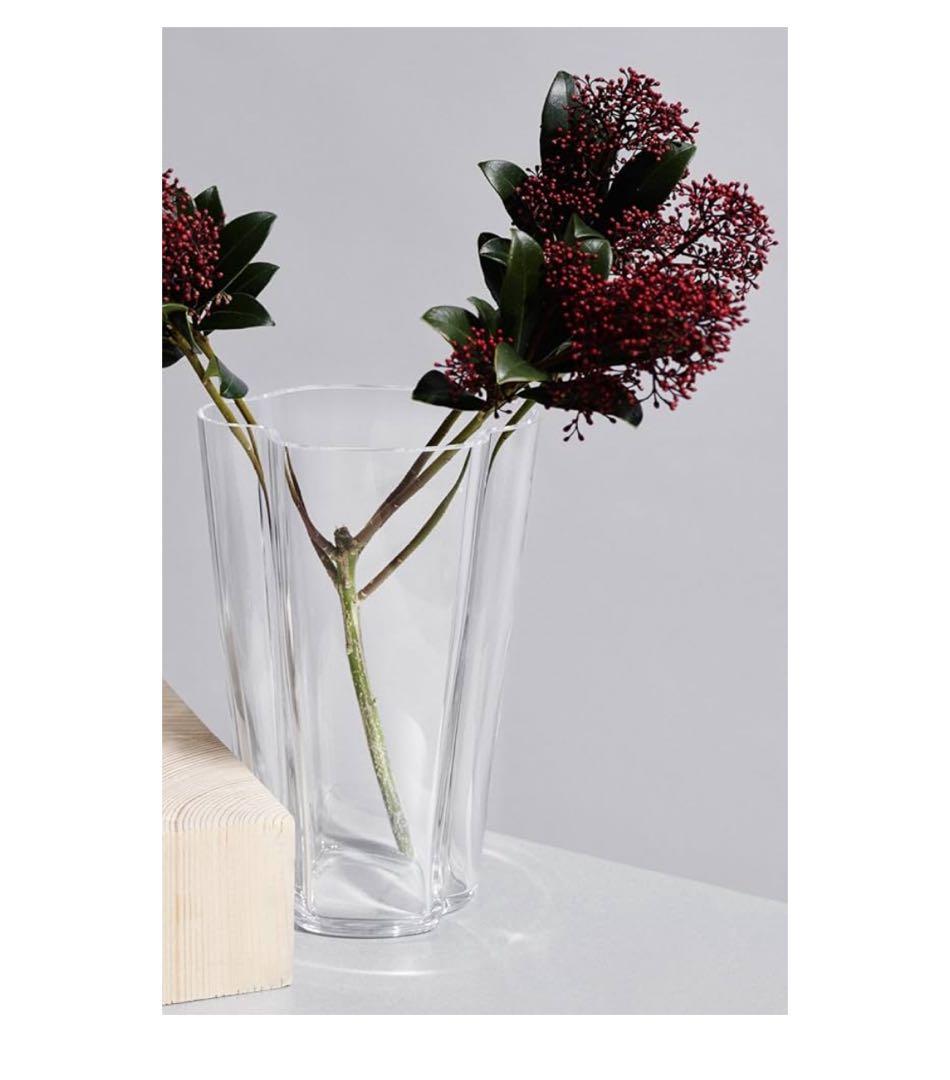  アルヴァ・アアルト フラワーベース 220mm クリア イッタラ