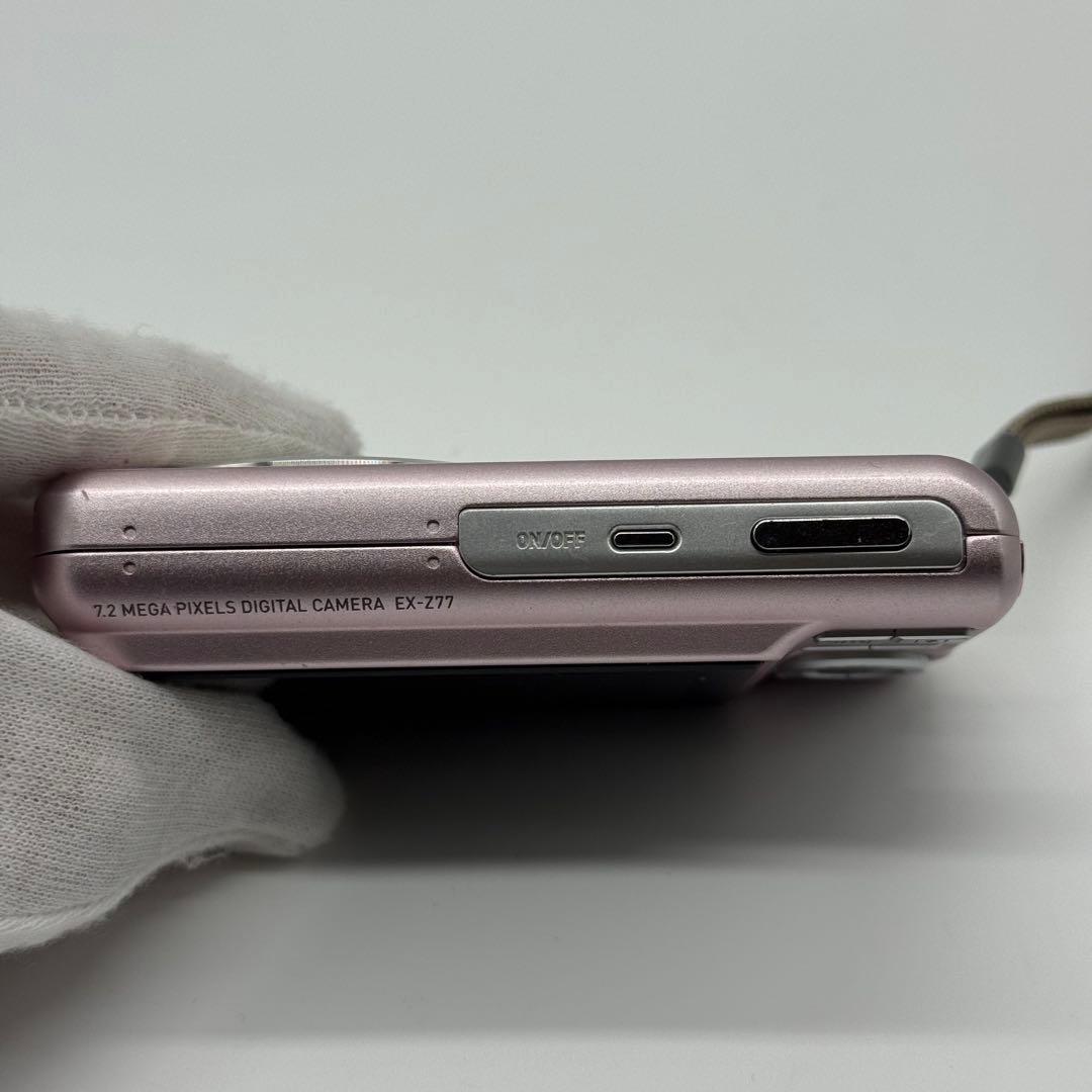 美品　CASIO EXILIM EX-Z77 ピンク 7.2MP 動作確認済み