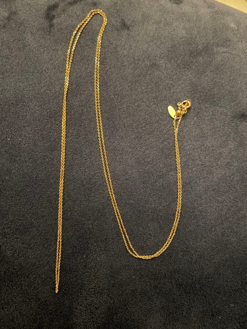agete K10 80cm チェーンロングネックレス
