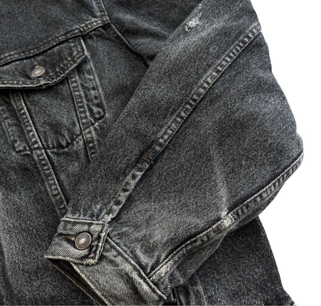 Levis デニムジャケット 70503 02 ユーロ XXL ブラック 先染め