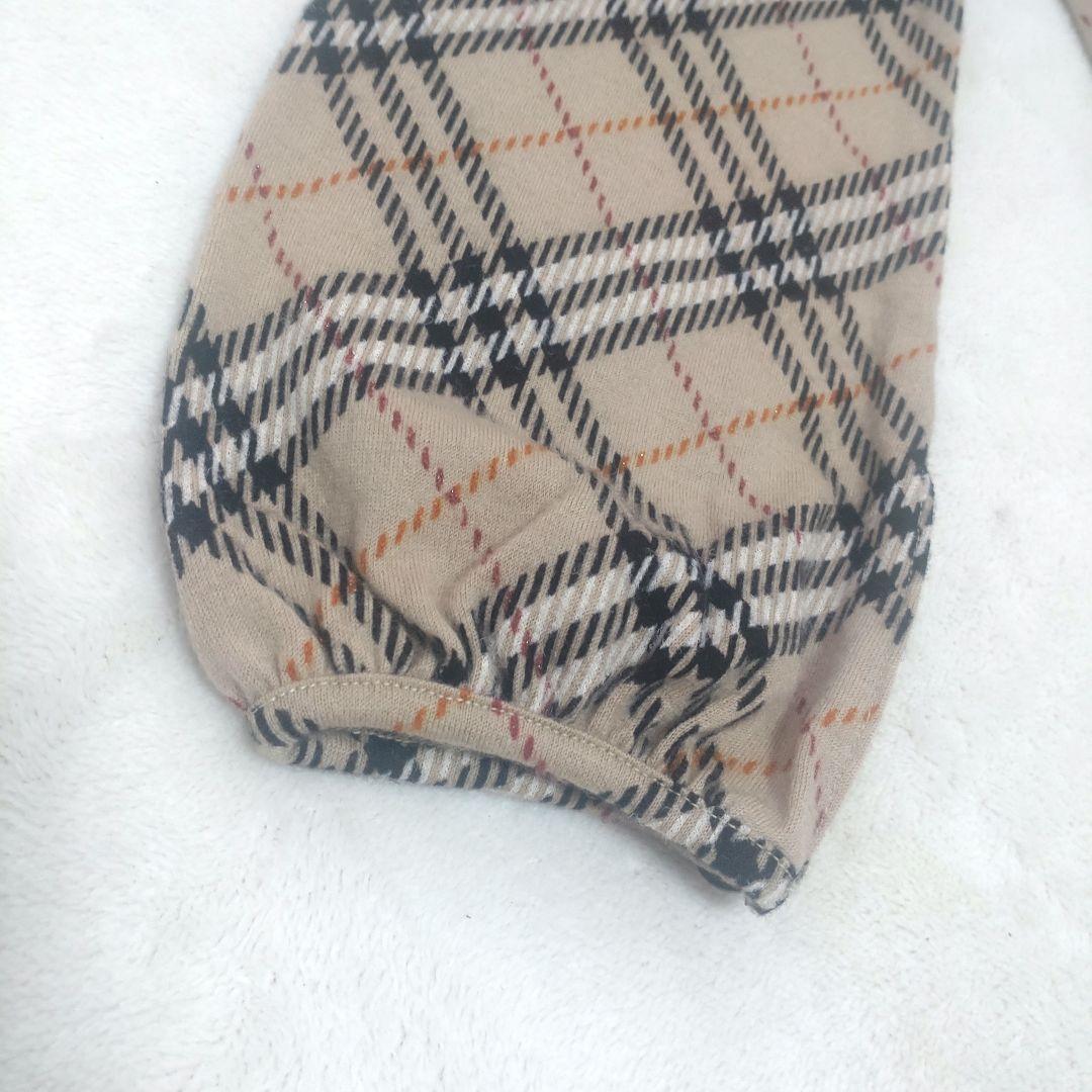 【タグ付未使用】バーバリーブルーレーベル　カットソー　ノバチェック　ウール　38