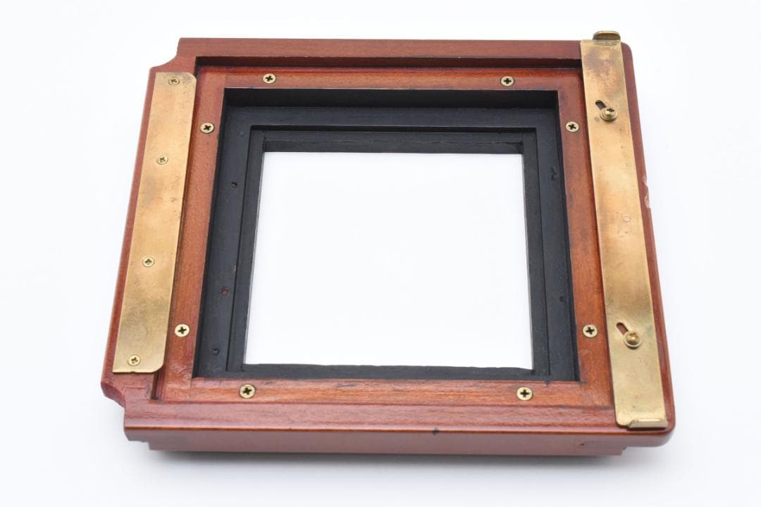 ディアドルフ/Deardorff レンズボード 約18.8×18cm 木製カメラ