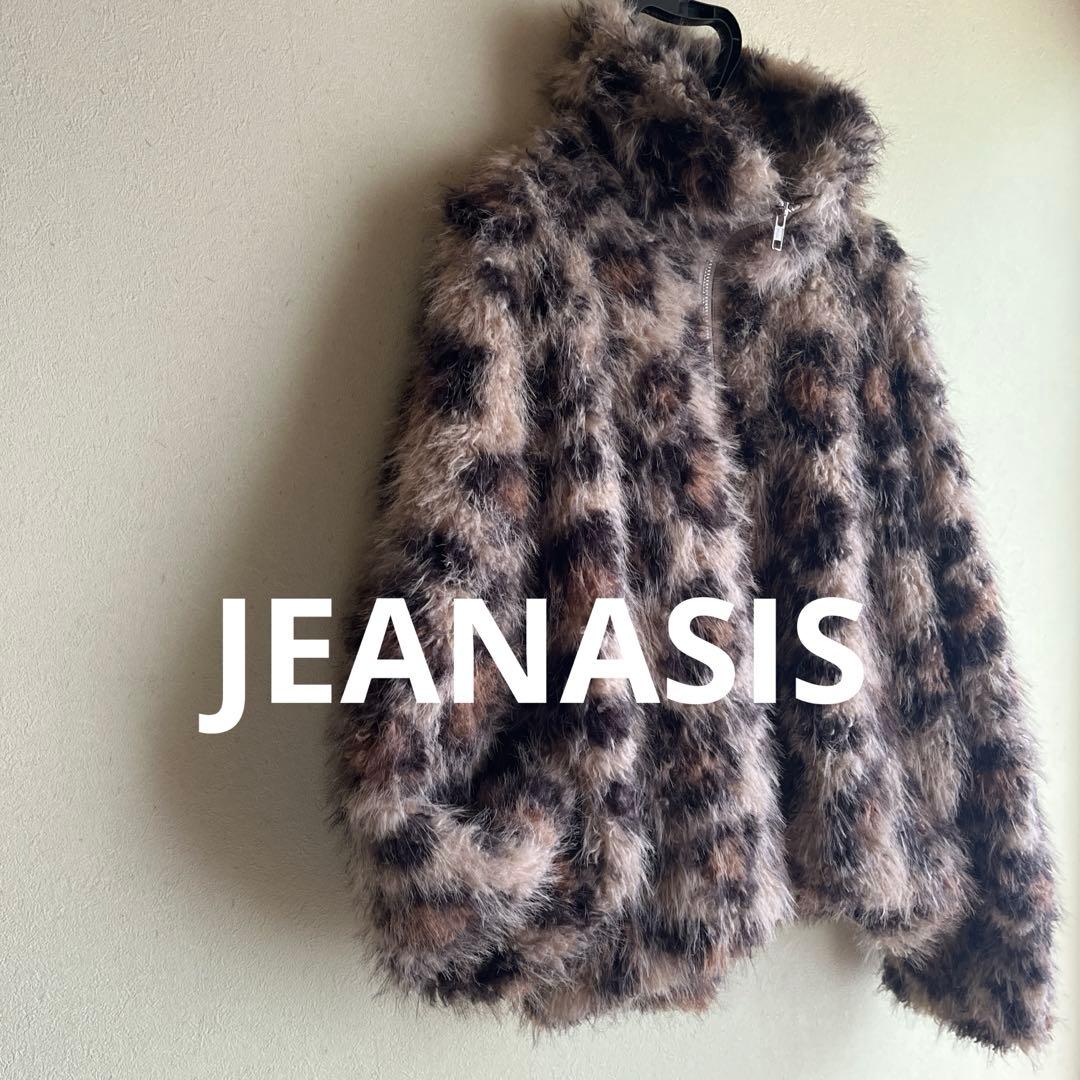 JEANASIS ファーブルゾン　レオパード柄