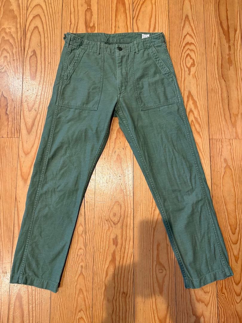 orSlow バックサテン ファティーグパンツ