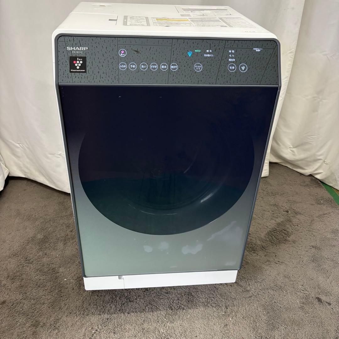 ★77　ドラム式洗濯機　SHARP　11キロ　左開き　安い　中古　綺麗　設置無料