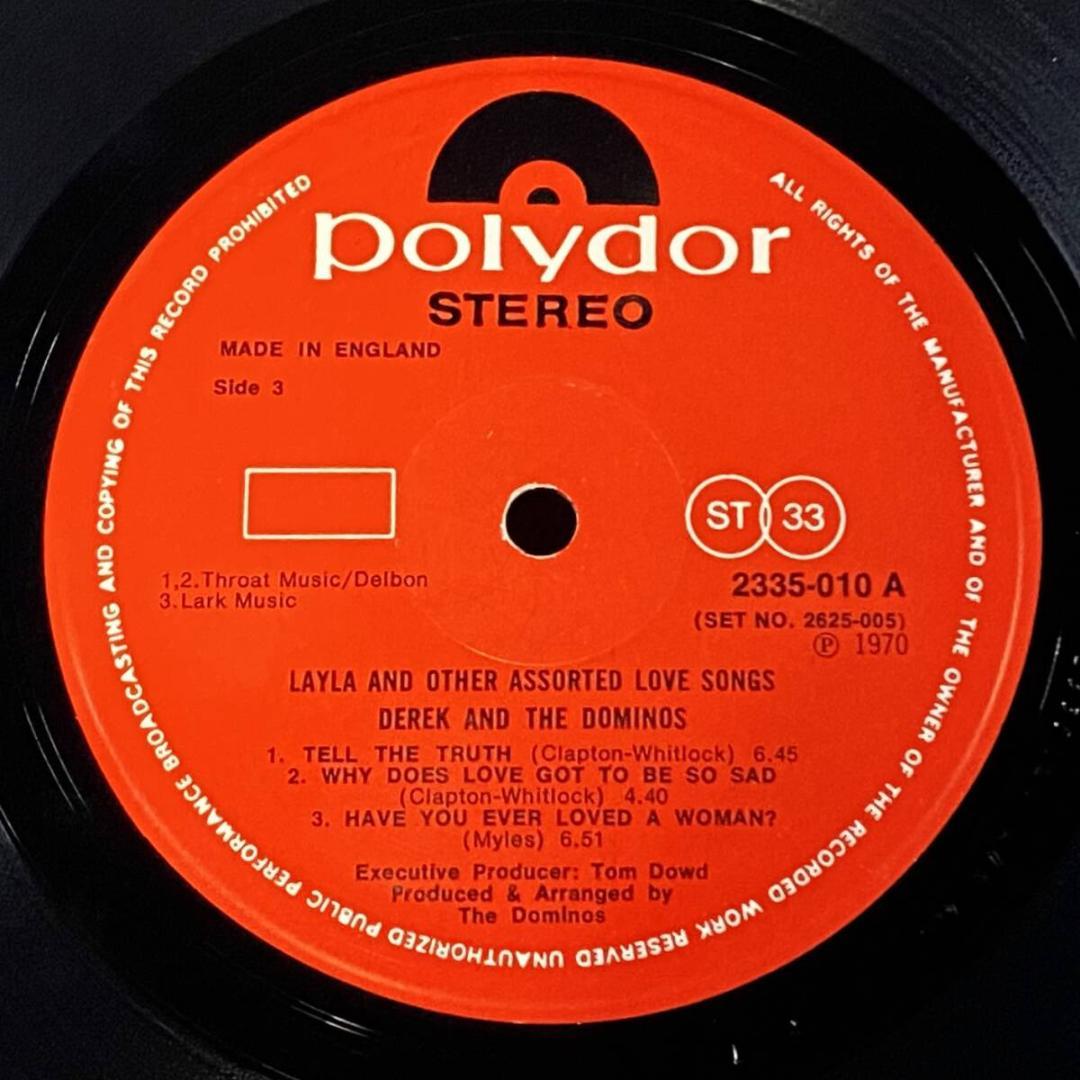 ★極美！【UKオリジ/マトA1:B2】Eric Clapton いとしのレイラ