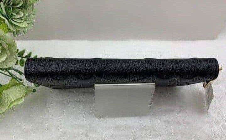 新品未使用コーチ長財布ブラックシグネチャーメンズレディース送料無料即日発送