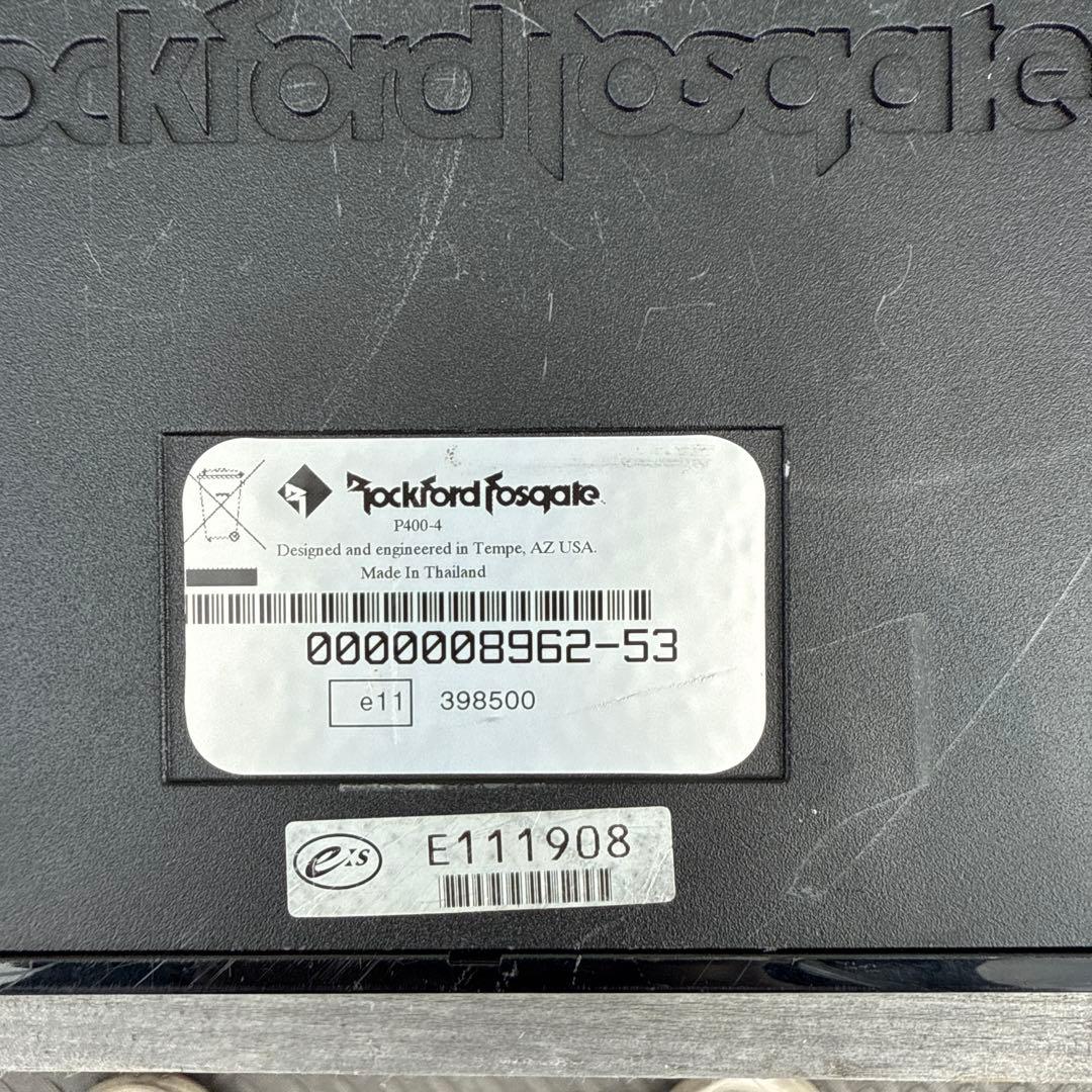 Rockford Fosgate Punch P400-4 アンプ　専用