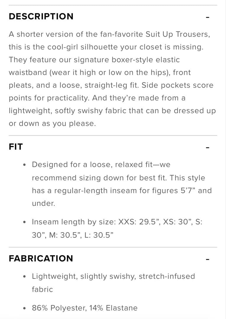 公式購入·未開封／alo yoga Suit Up Trouser アロヨガ